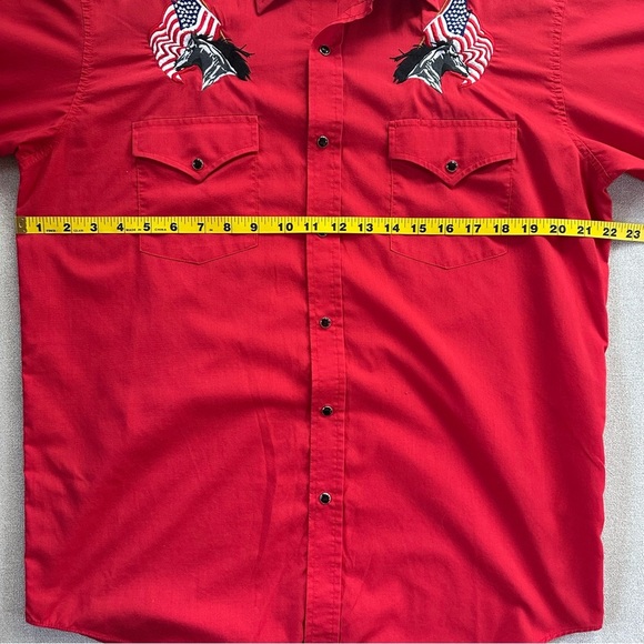 Vintage High Noon Pearl Snap Button Down Shirt. Medium. - Picture 6 of 8